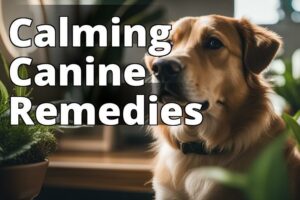 Discover Natural Home Remedies To Calm Your Dog’S Anxiety